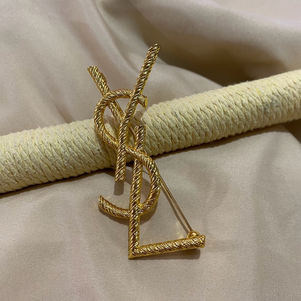 Saint Laurent Twisted Brooch